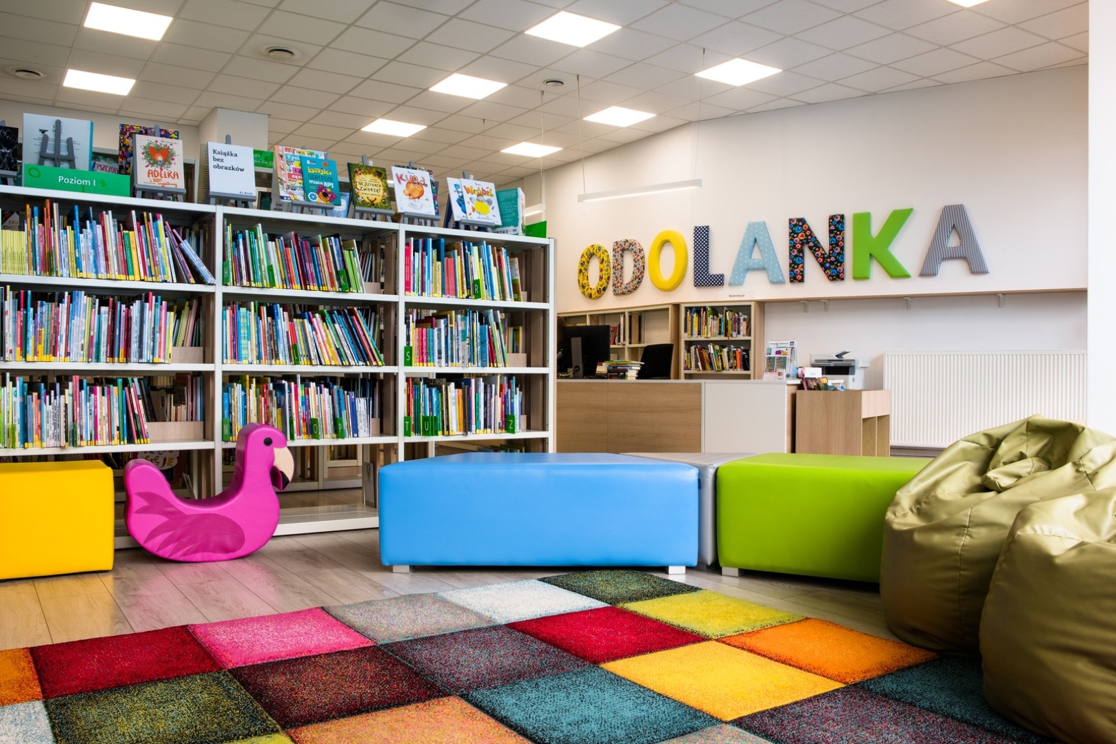 Wnętrze filii Ordona dla dzieci