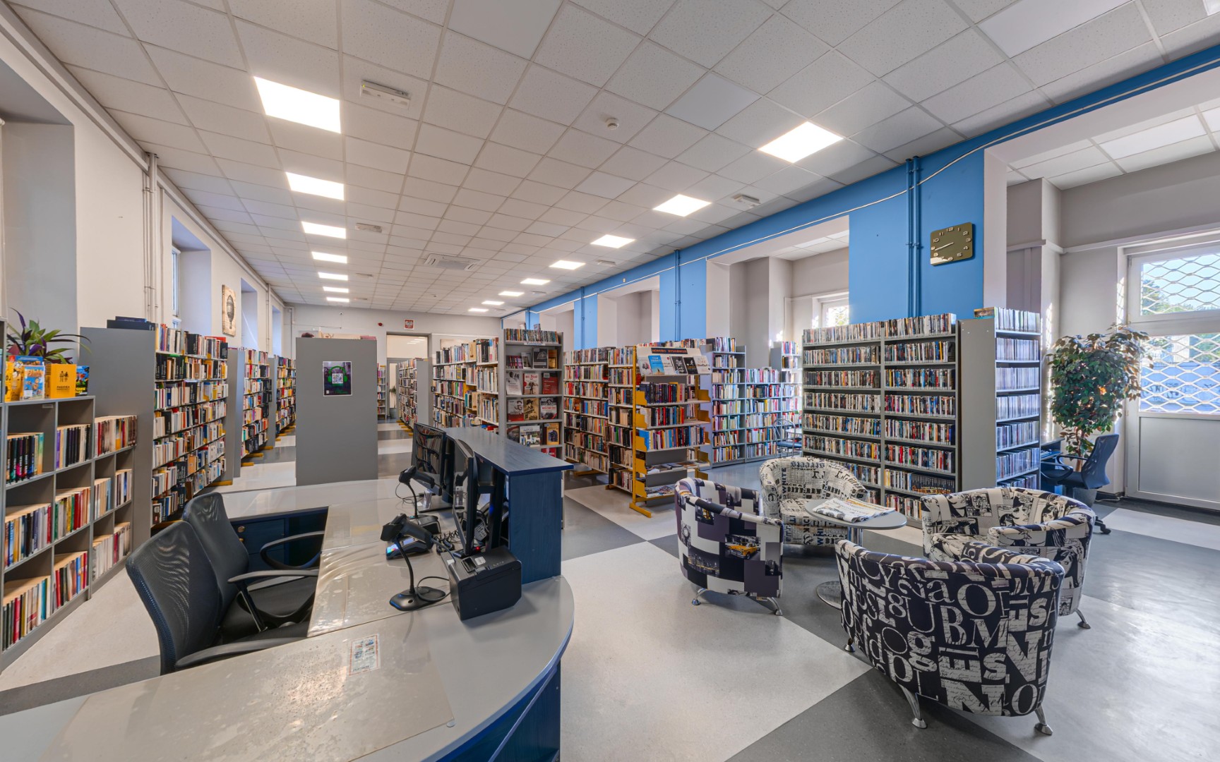 Wnętrze filii Solidarności