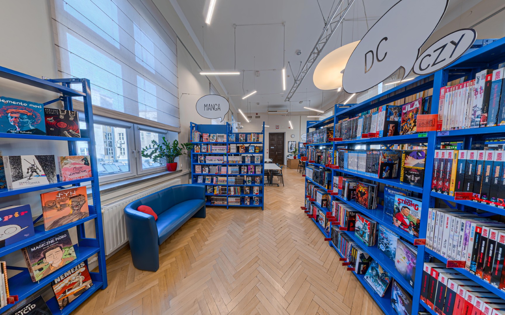 Wnętrze filii III Czytelnia Naukowa