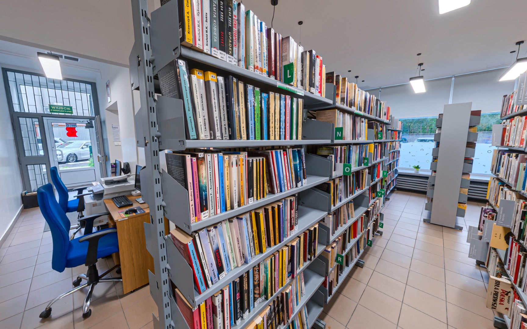 Wnętrze filii Wolska